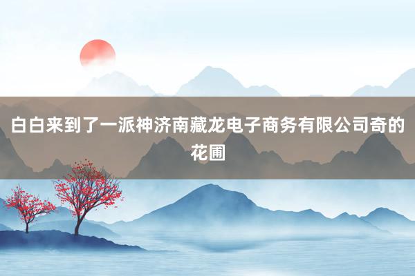 白白来到了一派神济南藏龙电子商务有限公司奇的花圃