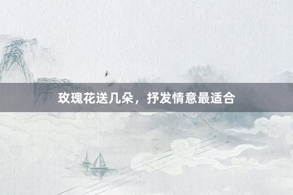 玫瑰花送几朵，抒发情意最适合